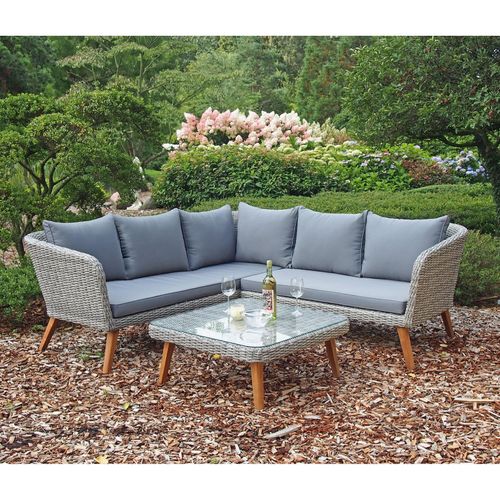 4041908113931 - Garten Lounge Sofa Sitzgruppe Garten Couch Sessel Rattan Optik Gartenmöbel grau 4041908113931 - Garten Lounge Sofa Sitzgruppe Garten Couch Sessel Rattan Optik Gartenmöbel grau