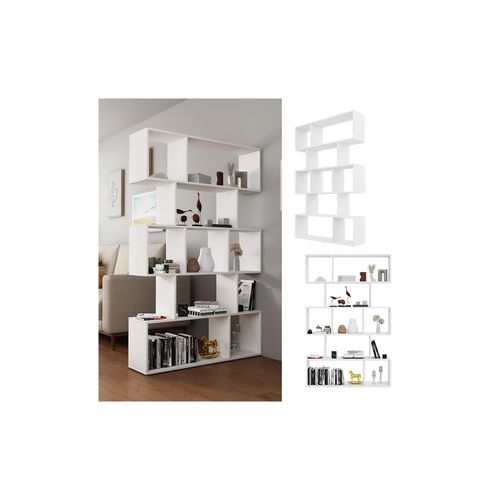 4066731273522 - Livinity Raumteiler Aramis Weiß 106 x 1615 cm Standregal Stufenregal stehend 4066731273522 - Livinity Raumteiler Aramis Weiß 106 x 1615 cm Standregal Stufenregal stehend