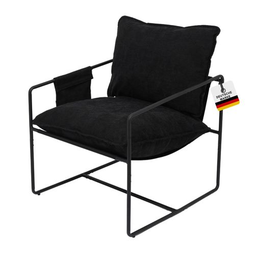 4250263743480 - Albatros Designer Vintage Sessel Breston hochwertiger Stoff Bezug in Beige sehr bequem Relaxsessel Loungesessel für Wohnzimmer Schlafzimmer oder als Fernsehsessel