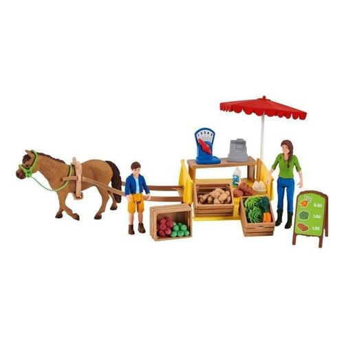4059433572949 - Farm World 42528 Mobiler Farm Stand Spielfiguren-Set 4059433572949 Schleich