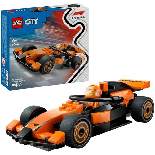 5702017812489 - 60442 City F1 Rennfahrer mit McLaren Rennauto Konstruktionsspielzeug