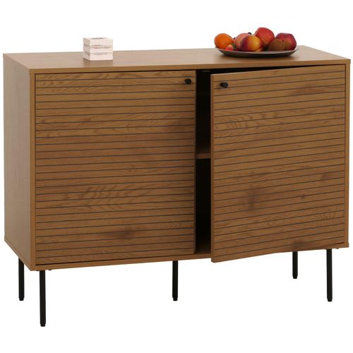 4057651709222 - Sideboard MCW-N78 Kommode Schrank Anrichte skandinavischer Stil Metall Holz Melamin MVG 86x110x40cm ~ natur 4057651709222 - Sideboard MCW-N78 Kommode Schrank Anrichte skandinavischer Stil Metall Holz Melamin MVG 86x110x40cm ~ natur