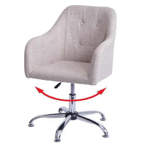 4057651620633 - Esszimmerstuhl MCW-L92 Küchenstuhl Stuhl mit Armlehne drehbar höhenverstellbar Metall ~ Textil creme 4057651620633 - Esszimmerstuhl MCW-L92 Küchenstuhl Stuhl mit Armlehne drehbar höhenverstellbar Metall ~ Textil creme
