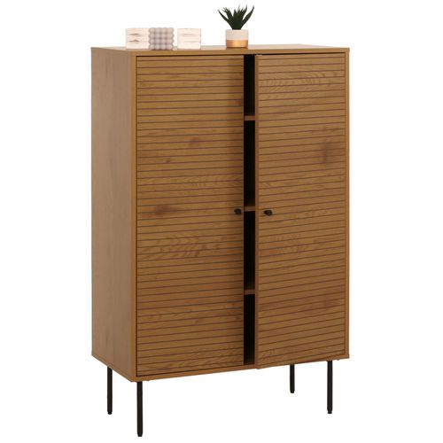 4057651709130 - Highboard MCW-N78 Kommode Schrank Sideboard skandinavischer Stil Metall Holz Melamin MVG 130x80x40cm ~ natur 4057651709130 - Highboard MCW-N78 Kommode Schrank Sideboard skandinavischer Stil Metall Holz Melamin MVG 130x80x40cm ~ natur