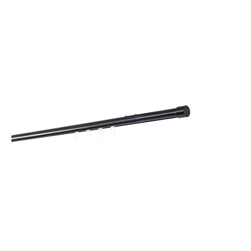 4066866202329 - 20mm1-läufigProfilWandträger miniEndstück cap Farbe Schwarz Größe 120cm