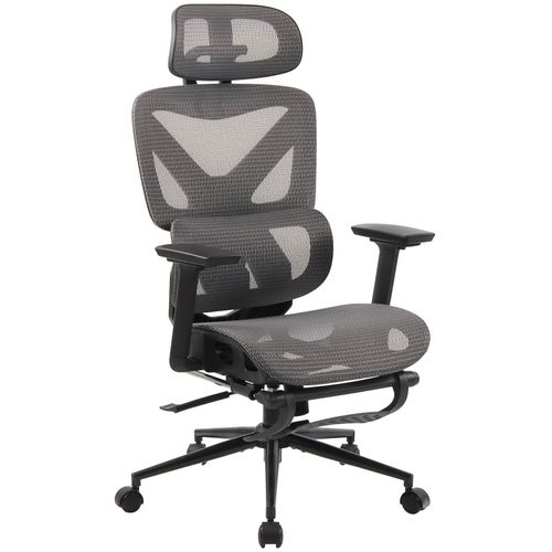 4255716337315 - Bürostuhl Reston I Ergonomischer Schreibtischstuhl mit Fußstütze 3D-Kopfstütze Drehfunktion & verstellbarer Rückenlehne I Atmungsaktiv