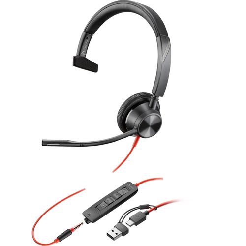 0197498429038 - Blackwire 3315 - Blackwire 3300 series - Headset - On-Ear - kabelgebunden - aktive Rauschunterdrückung 0197498429038 - Blackwire 3315 - Blackwire 3300 series - Headset - On-Ear - kabelgebunden - aktive Rauschunterdrückung