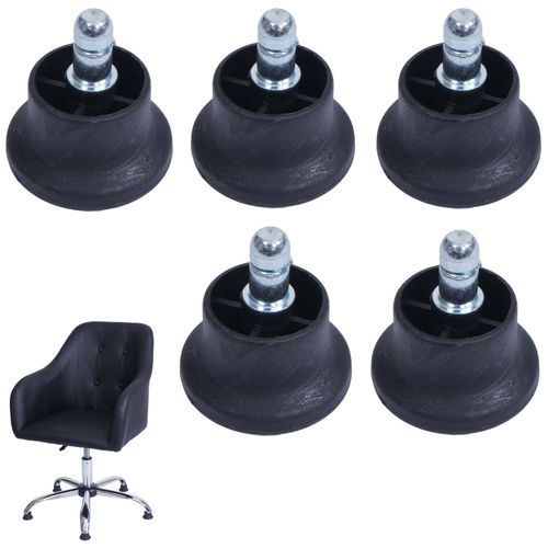 4057651620183 - 5er-Set Bodengleiter MCW-K72 statt Rollen - fester Stand für Bürostuhl Esszimmerstuhl Fußgleiter Ø 11mm schwarz 4057651620183 - 5er-Set Bodengleiter MCW-K72 statt Rollen - fester Stand für Bürostuhl Esszimmerstuhl Fußgleiter Ø 11mm schwarz