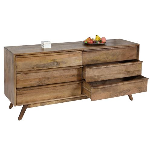 4057651624945 - Kommode MCW-L96 Sideboard Schrank Anrichte 6 Schubladen Massiv-Holz Mango 72x150x42cm MVG-zertifiziert 4057651624945 - Kommode MCW-L96 Sideboard Schrank Anrichte 6 Schubladen Massiv-Holz Mango 72x150x42cm MVG-zertifiziert