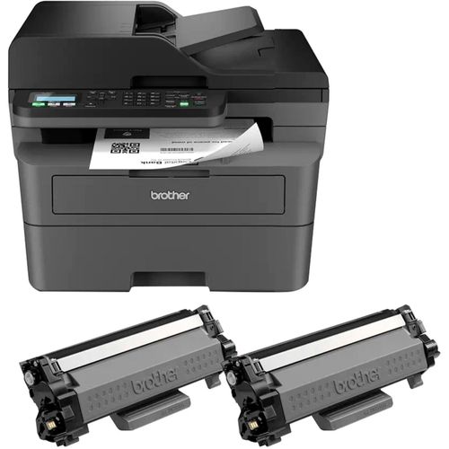 4977766831444 - MFC-L2827DWXL Schwarzweiß Laser Multifunktionsdrucker A4 Drucker Kopierer Scanner Fax Duplex LAN USB WLAN 4977766831444 - MFC-L2827DWXL Schwarzweiß Laser Multifunktionsdrucker A4 Drucker Kopierer Scanner Fax Duplex LAN USB WLAN