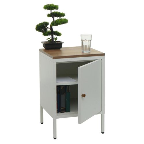 4057651609836 - Nachttisch MCW-L84 Nachtschrank Kommode Beistelltisch Schrank Metall 63x40x40cm Melaminbeschichtet ~ weiß 4057651609836 - Nachttisch MCW-L84 Nachtschrank Kommode Beistelltisch Schrank Metall 63x40x40cm Melaminbeschichtet ~ weiß