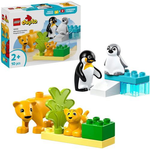 5702017783833 - 10442 DUPLO Town Wildtier-Familien Pinguine und Löwen Konstruktionsspielzeug