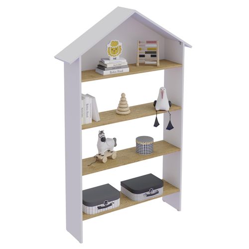 4051814446696 - Holzregal stehend platzsparendes Kinder Regal Maße H 160 x B 103 x T 23 cm Aufbewahrungsregal Bücherregal Standregal - Malusa 4051814446696 - Holzregal stehend platzsparendes Kinder Regal Maße H 160 x B 103 x T 23 cm Aufbewahrungsregal Bücherregal Standregal - Malusa