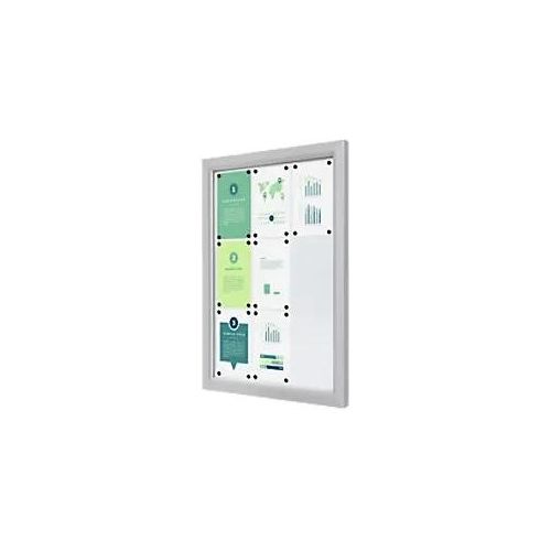 8596052167874 - SHOWDOWN Vitrine Magnetisch 9 x A4 Wandmontiert Abschließbar Außenbereich 75 (B) x 1012 (H) cm Silber 8596052167874 - SHOWDOWN Vitrine Magnetisch 9 x A4 Wandmontiert Abschließbar Außenbereich 75 (B) x 1012 (H) cm Silber