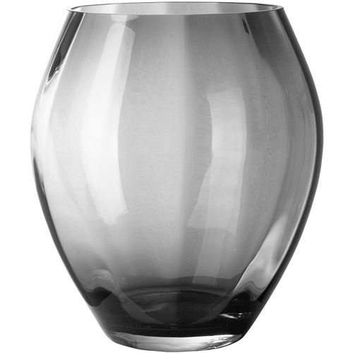 4042911151811 - Tischvase FINK LILIAN Vasen Gr H 35 cm Ø 315 cm grau Weitere Weihnachtsdeko aus Glas mundgeblasen mit blütenähnlicher Kannelierung 4042911151811 - Tischvase FINK LILIAN Vasen Gr H 35 cm Ø 315 cm grau Weitere Weihnachtsdeko aus Glas mundgeblasen mit blütenähnlicher Kannelierung