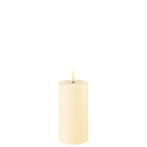 5744001240823 - Deluxe Homeart LED Stumpenkerze Real Flame creme Ø5 x H10cm creme 5744001240823 - Deluxe Homeart LED Stumpenkerze Real Flame creme Ø5 x H10cm creme