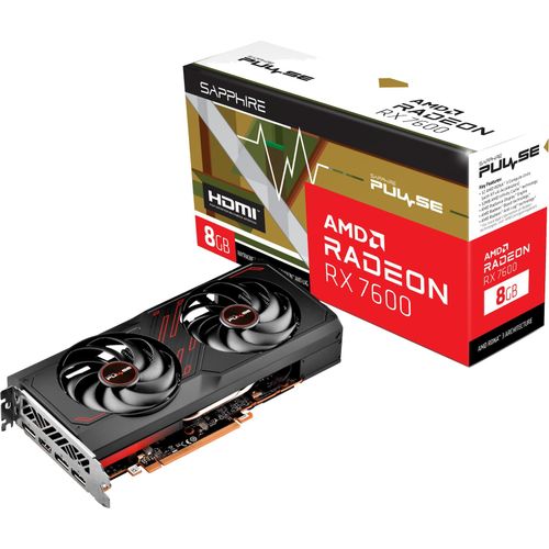 4895106293618 - Grafikkarte AMD Radeon RX 7600 Pulse 8 GB GDDR6-RAM PCIe x8 HDMI® DisplayPort 4895106293618 - Grafikkarte AMD Radeon RX 7600 Pulse 8 GB GDDR6-RAM PCIe x8 HDMI® DisplayPort