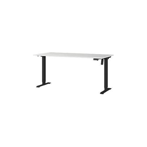 4005949802421 - Sitz-Steh-Schreibtisch Profi 30 8024-581 elektrisch höhenverstellbar 160x80cm (BxT) rechteckig lichtgrau Schwarz 4005949 4005949802421 - Sitz-Steh-Schreibtisch Profi 30 8024-581 elektrisch höhenverstellbar 160x80cm (BxT) rechteckig lichtgrau Schwarz 4005949