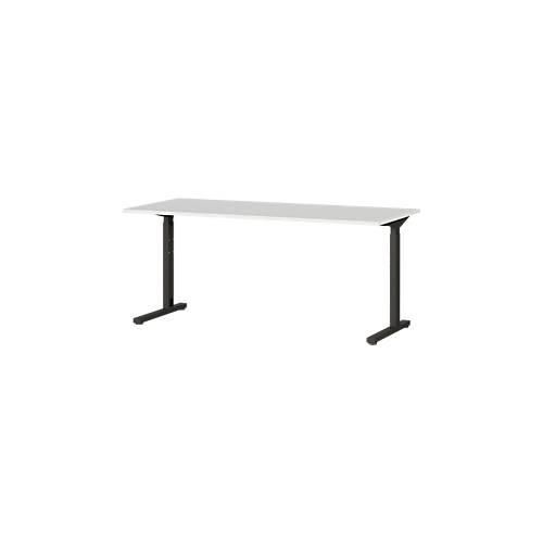 4005949425231 - Schreibtisch 4252-581 manuell höhenverstellbar 70-80cm (H) 160x80cm (BxT) rechteckig lichtgrau schwarz 4005949425231 GERM 4005949425231 - Schreibtisch 4252-581 manuell höhenverstellbar 70-80cm (H) 160x80cm (BxT) rechteckig lichtgrau schwarz 4005949425231 GERM