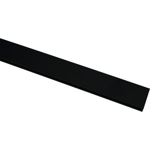 4003018379249 - Gardinenstange Gardinenstange Matteo mit Innenlauf rechteckig SCHÖNER WOHNEN LAMINAT 1-läufig mit Bohren Aluminium schwarz