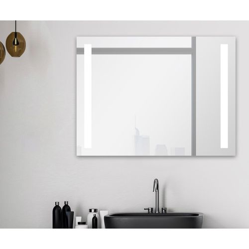 4250312106198 - Badspiegel TALOS Light silber (silberfarben) Spiegel B H T 80cm x 60cm x 5cm BxH 80x60 cm energiesparend B80cm H60cm T5cm 4250312106198 - Badspiegel TALOS Light silber (silberfarben) Spiegel B H T 80cm x 60cm x 5cm BxH 80x60 cm energiesparend B80cm H60cm T5cm