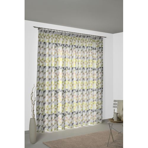 4004567398071 - Vorhang WIRTH Berlare grün Gardinen 375cm Kräuselband 132cm Baumwolle Polyester nach Maß B132cm H375cm 4004567398071 - Vorhang WIRTH Berlare grün Gardinen 375cm Kräuselband 132cm Baumwolle Polyester nach Maß B132cm H375cm