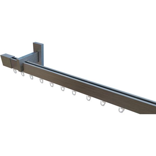 4042627467046 - Innenlaufschiene INDEKO Trend-Line grau (edelstahl op) L120cm Ø35mm Aluminium Gardinenstangen Wunschmaßlänge 4042627467046 - Innenlaufschiene INDEKO Trend-Line grau (edelstahl op) L120cm Ø35mm Aluminium Gardinenstangen Wunschmaßlänge