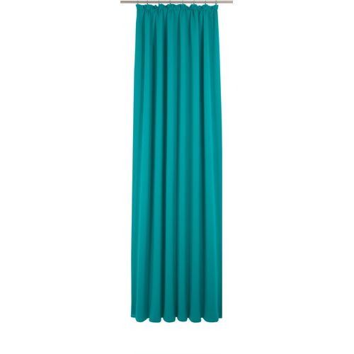 4004567507831 - Vorhang WIRTH Newbury Gardinen Gr 405 cm Kräuselband 130 cm blau (türkis) Kräuselband nach Maß