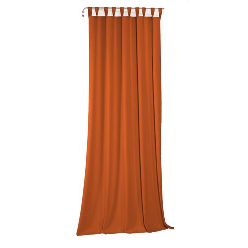 4004567499839 - Vorhang WIRTH Newbury orange (terra) Gardinen 255cm Schlaufen 130cm Baumwolle Polyester nach Maß B130cm H255cm