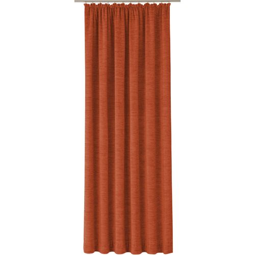 4004567386214 - Vorhang WIRTH Trondheim B Gardinen Gr 395 cm Kräuselband 132 cm braun (rost) Kräuselband nach Maß