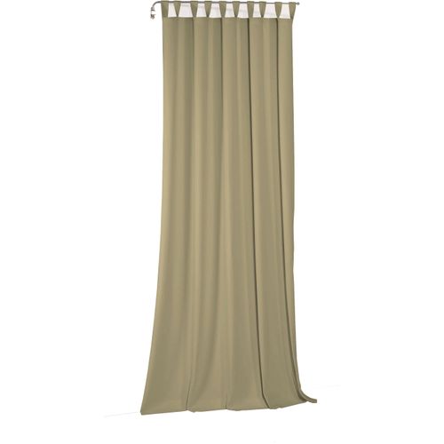 4004567495657 - Vorhang WIRTH Newbury Gardinen Gr 395 cm Schlaufen 130 cm braun (schlamm) Schlaufen nach Maß
