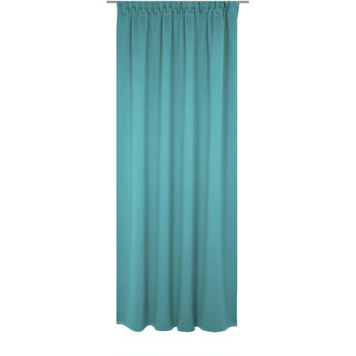 4004567507978 - Vorhang WIRTH Newbury blau (türkis) Gardinen 275cm Multifunktionsband 130cm Baumwolle Polyester nach Maß B130cm H275cm