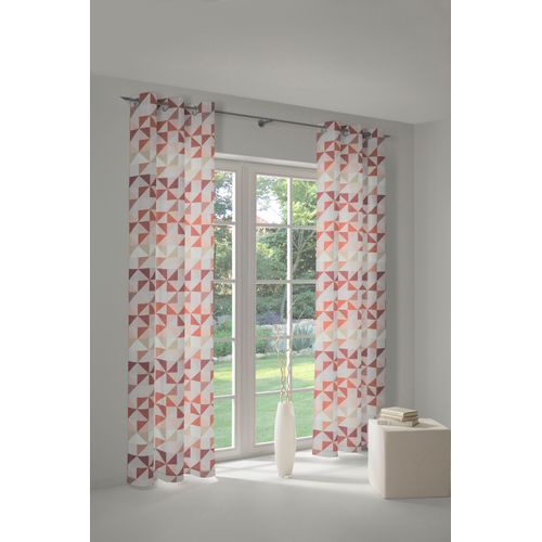 4004567400682 - Vorhang WIRTH Berlare orange (terra) Gardinen 285cm Ösen 132cm Baumwolle Polyester nach Maß B132cm H285cm 4004567400682 - Vorhang WIRTH Berlare orange (terra) Gardinen 285cm Ösen 132cm Baumwolle Polyester nach Maß B132cm H285cm