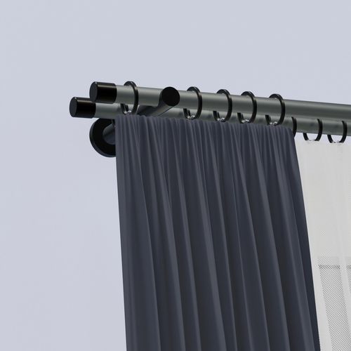 4042627427361 - Gardinenstange INDEKO Linz Gardinenstangen Gr L 430 cm Ø 20 mm 2 läufig 2 läufig silberfarben (silber schwarz) Kinder Gardinenstangen für Komplett-Set inkl Montagematerial 4042627427361 - Gardinenstange INDEKO Linz Gardinenstangen Gr L 430 cm Ø 20 mm 2 läufig 2 läufig silberfarben (silber schwarz) Kinder Gardinenstangen für Komplett-Set inkl Montagematerial