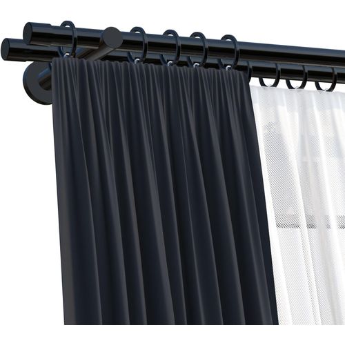 4042627329788 - Gardinenstange INDEKO Linz Gardinenstangen Gr L 270 cm 1 St 2 läufig schwarz Kinder Gardinenstangen für Komplett-Set inkl Montagematerial 4042627329788 - Gardinenstange INDEKO Linz Gardinenstangen Gr L 270 cm 1 St 2 läufig schwarz Kinder Gardinenstangen für Komplett-Set inkl Montagematerial