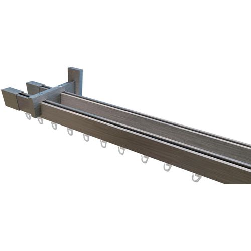 4042627467572 - Innenlaufschiene INDEKO Trend-Line Gardinenstangen Gr L 340 cm Ø 35 mm 1 St 2 läufig grau (edelstahl op) Gardinenschienen Wunschmaßlänge 4042627467572 - Innenlaufschiene INDEKO Trend-Line Gardinenstangen Gr L 340 cm Ø 35 mm 1 St 2 läufig grau (edelstahl op) Gardinenschienen Wunschmaßlänge