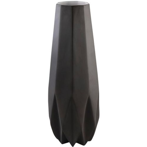 4005169365423 - Tischvase KAISER PORZELLAN Polygono Star grau (dunkelgrau) H41cm Ø145cm Biskuitporzellan Vasen Vase aus Biskuit-Porzellan im zeitlosen Design Höhe ca 41 cm