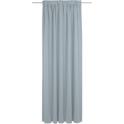 4004567440466 - Vorhang WIRTH Torbole blau Gardinen 375cm Multifunktionsband 132cm Baumwolle Polyester nach Maß B132cm H375cm