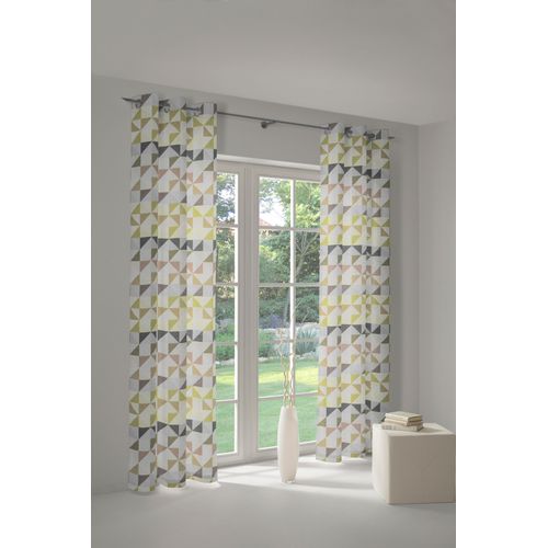 4004567398484 - Vorhang WIRTH Berlare grün B132cm H245cm Baumwolle Polyester Gardinen nach Maß 4004567398484 - Vorhang WIRTH Berlare grün B132cm H245cm Baumwolle Polyester Gardinen nach Maß