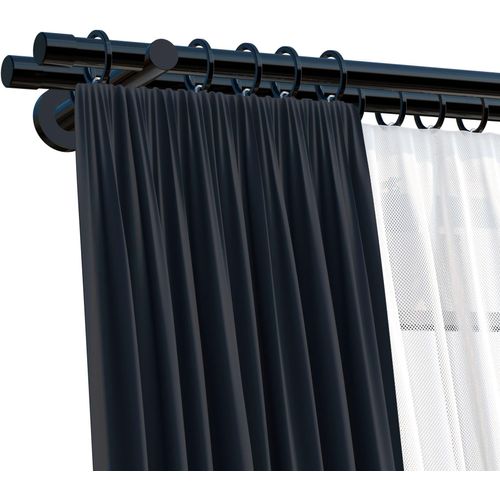 4042627329832 - Gardinenstange INDEKO Linz Gardinenstangen Gr L 320 cm 1 St 2 läufig schwarz Kinder Gardinenstangen für Komplett-Set inkl Montagematerial 4042627329832 - Gardinenstange INDEKO Linz Gardinenstangen Gr L 320 cm 1 St 2 läufig schwarz Kinder Gardinenstangen für Komplett-Set inkl Montagematerial