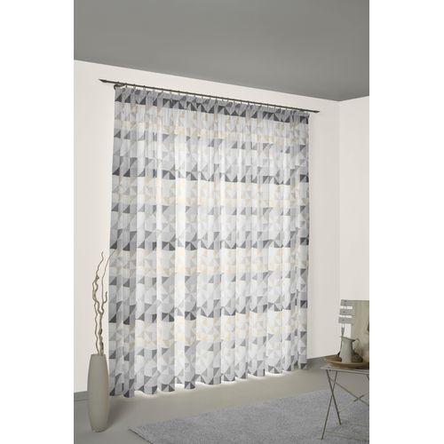 4004567403683 - Vorhang WIRTH Berlare Gardinen Gr 315 cm Multifunktionsband 132 cm grau (hellgrau) Schlafzimmergardinen nach Maß