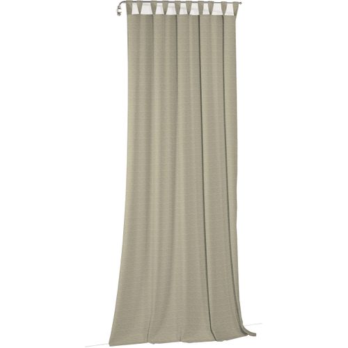 4004567438852 - Vorhang WIRTH Torbole Gardinen Gr 385 cm Schlaufen 132 cm grün (lindgrün) Schlaufen nach Maß