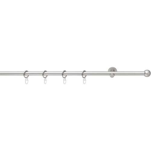 4015161092166 - Gardinenstange BOLA Gardinenstangen Gr L 400 cm Ø 16 mm 1 läufig grau (chromfarben) Gardinenstangen Wandmontage mit Ringen 4015161092166 - Gardinenstange BOLA Gardinenstangen Gr L 400 cm Ø 16 mm 1 läufig grau (chromfarben) Gardinenstangen Wandmontage mit Ringen