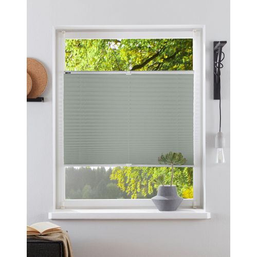 6973603344380 - Plissee MY HOME DAHRA - in Crush-Optik Gr 10 grau (hellgrau) B70cm H210cm Obermaterial 100% Polyester Plissees Fixmaß Bestseller mit über 5500 45-Sterne-Bewertungen Klemmträger