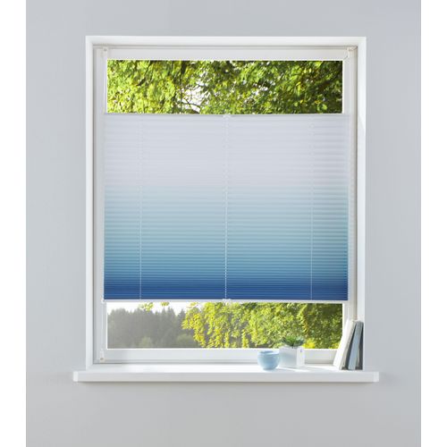6973968492832 - Plissee MY HOME Ombré Plissees Gr 130 cm zweiseitig verschiebbar 110 cm blau Plissees ohne Bohren Plissee Klemmfix Farbverlauf Klemmträger 6973968492832 - Plissee MY HOME Ombré Plissees Gr 130 cm zweiseitig verschiebbar 110 cm blau Plissees ohne Bohren Plissee Klemmfix Farbverlauf Klemmträger