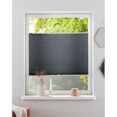 6952540675597 - Plissee MY HOME DAHRA - in Crush-Optik Gr 10 grau B70cm H210cm Obermaterial 100% Polyester Plissees Fixmaß Bestseller mit über 5500 45-Sterne-Bewertungen Klemmträger