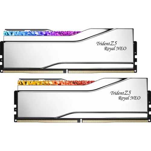 4713294238641 - Trident Z5 Royal Neo RGB DDR5-6000 - 48GB - CL28 - Dual Channel (2 pcs) - AMD EXPO - Silber mit RGB 4713294238641 - Trident Z5 Royal Neo RGB DDR5-6000 - 48GB - CL28 - Dual Channel (2 pcs) - AMD EXPO - Silber mit RGB