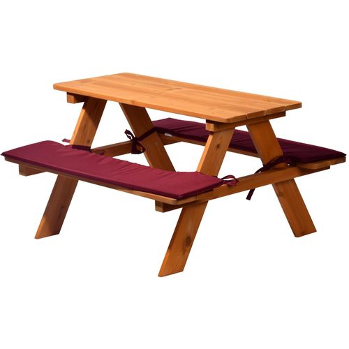 4042085943533 - Sitzbank für Kinder mit Tisch rot-braun 89 x 79 x 50 cm 4042085943533 - Sitzbank für Kinder mit Tisch rot-braun 89 x 79 x 50 cm