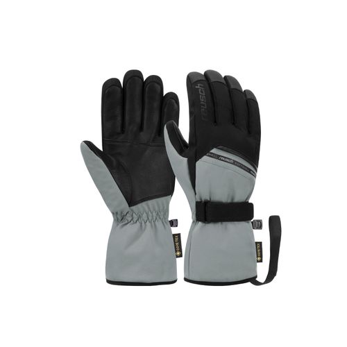 4060485337943 - Skihandschuhe REUSCH Morris GORE-TEX Damen Gr 105 grau (grau schwarz) 80% Polyester 15% Ziegenleder 5% Polyurethan mehrfarbig Klassisch Handschuhe in atmungsaktiver Qualität
