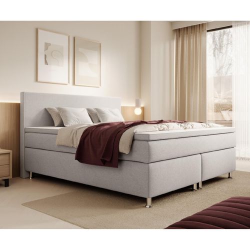 4065307006090 - Inter Handels Boxspringbett Gent - versch Ausführungen - 180x200cm Silbergrau TFK 4065307006090 - Inter Handels Boxspringbett Gent - versch Ausführungen - 180x200cm Silbergrau TFK